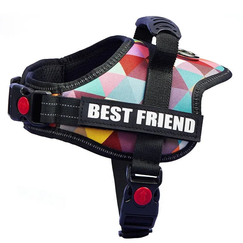 Personalised No Pull Dog Harness with Custom Name and Phone Number