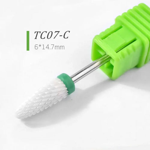 Ceramic Nail Drill Bits Milling Cutter Nail Files Grinding Head