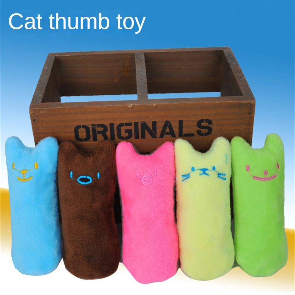 6-1PCS Catnip Toys Funny Interactive Plush Super Soft Pet Kitten Teeth