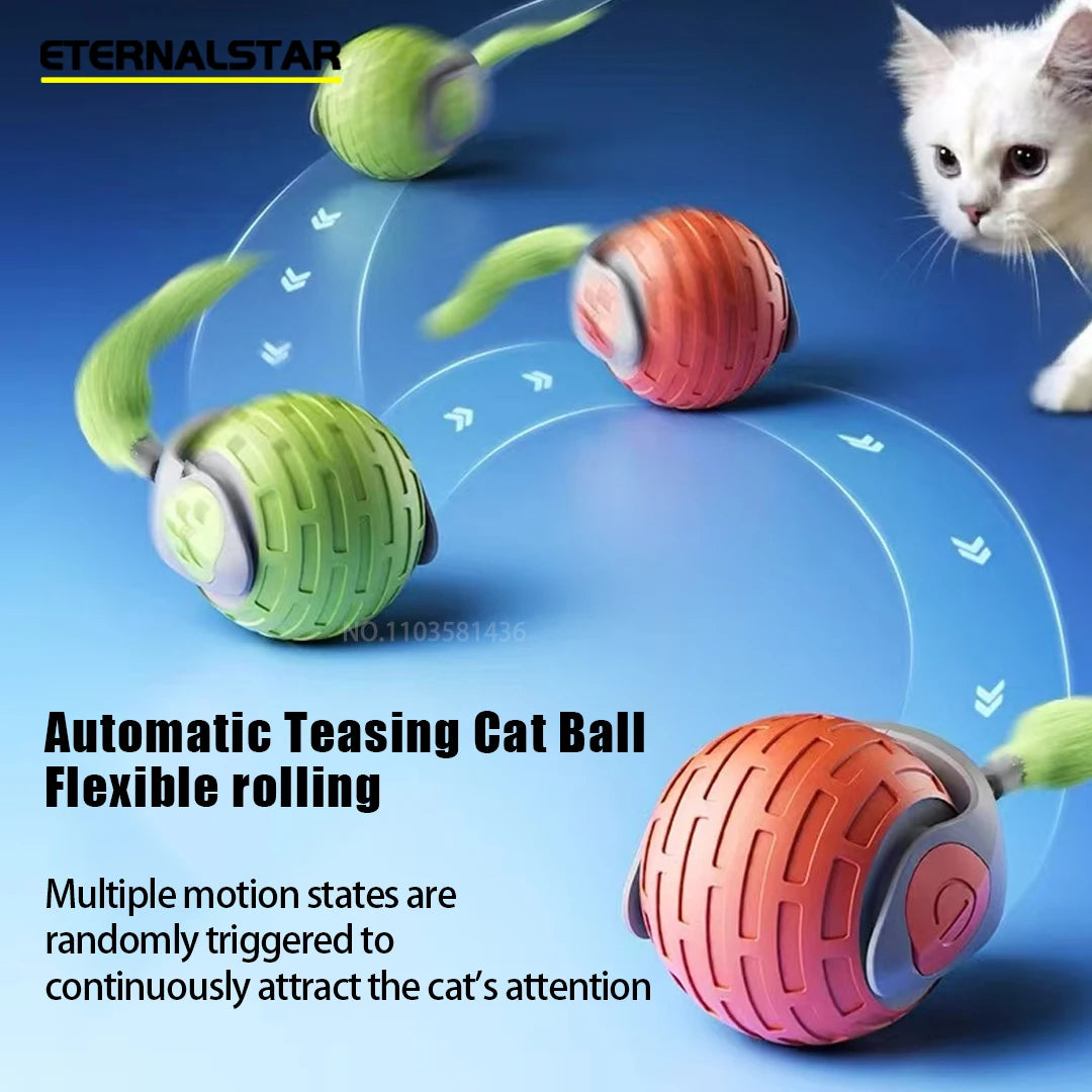 New Rechargeable Smart Interactive Ball for Pet, Motorized Toy, Dog