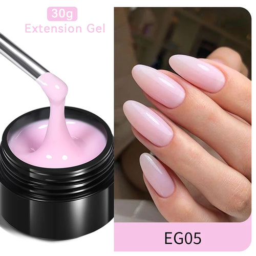 BORN PRETTY 30ml Milky White Hard Gel Jelly Nail Extension Gel Nail