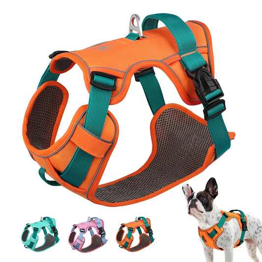 Mesh Breathable Dog Harness Nylon Reflective Dog Harnesses Vest