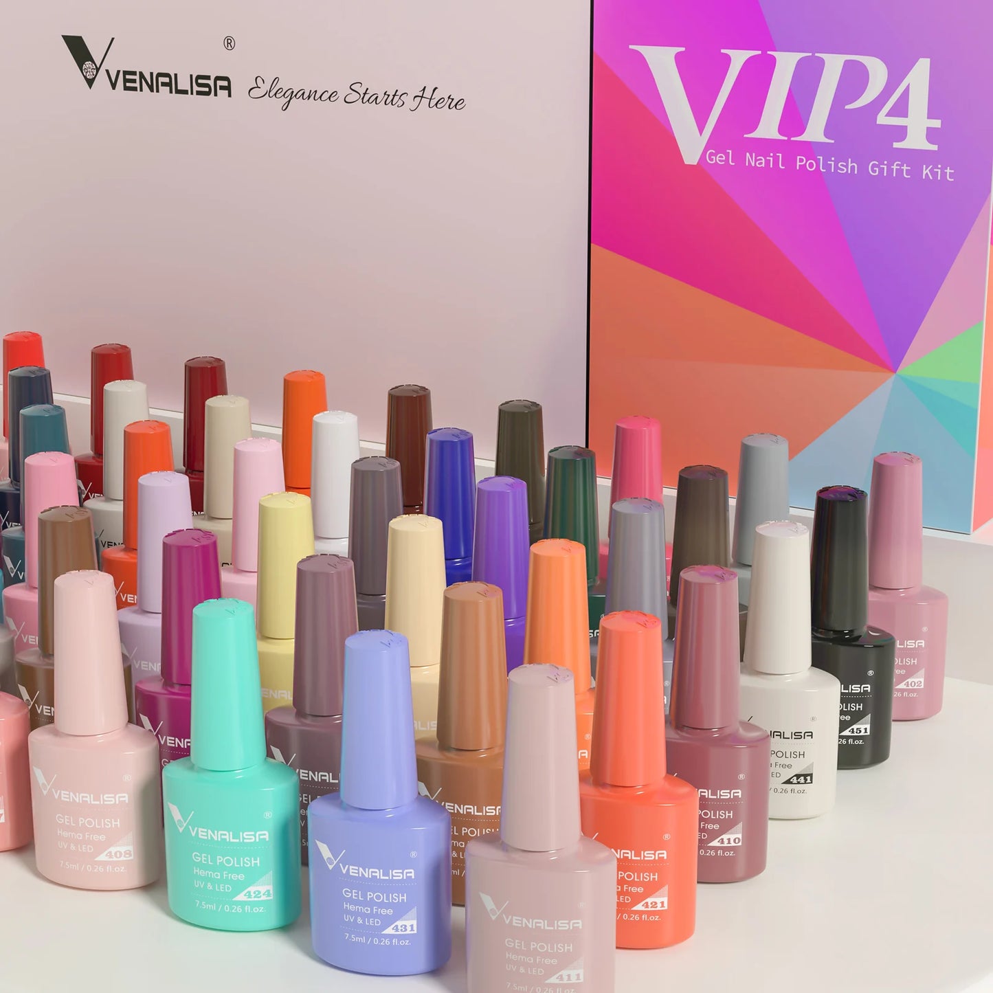 Venalisa Nail Gel Polish 7.5ml HEMA FREE Soak Off UV LED Gel Varnish