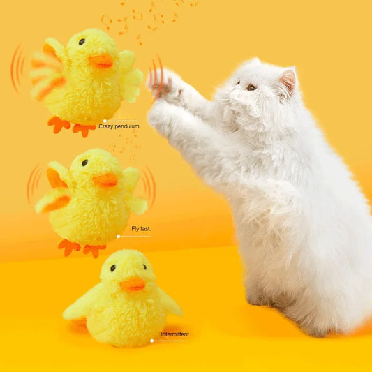 Flapping Duck Cat Toys Interactive Electric Bird Toys Washable Cat