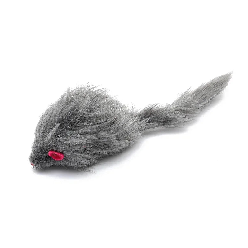 10Pcs Plush Simulation Mouse Interactive Cat Pet Catnip Teasing