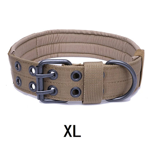 Durable Tactical Dog Collar Adjustable Pet Collar Medium Large Dog