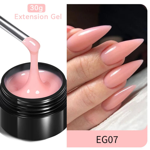 BORN PRETTY 30ml Milky White Hard Gel Jelly Nail Extension Gel Nail