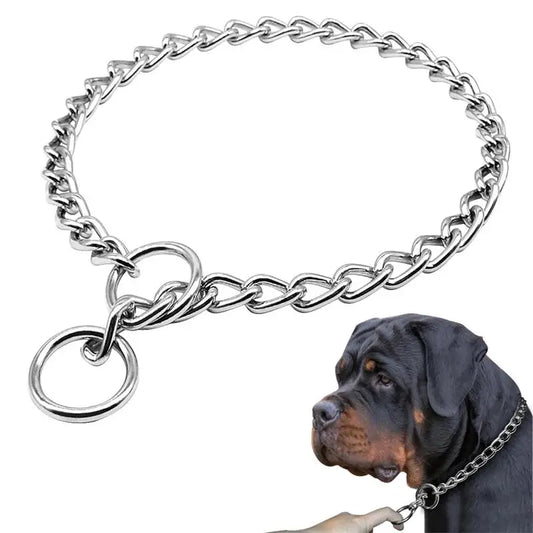 4 Size Stainless Steel Slip Chain Collar for Dog Adjustable Pet