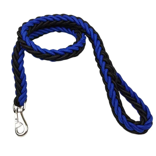 Large Dog Leash Nylon Braided Traction Rope Pet Walking Thick Hand