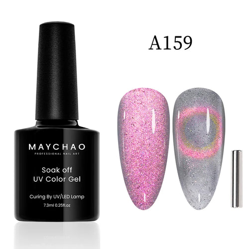 MAYCHAO 12ML Cat Eye Gel Nail Polish With Magnet Soak off UV