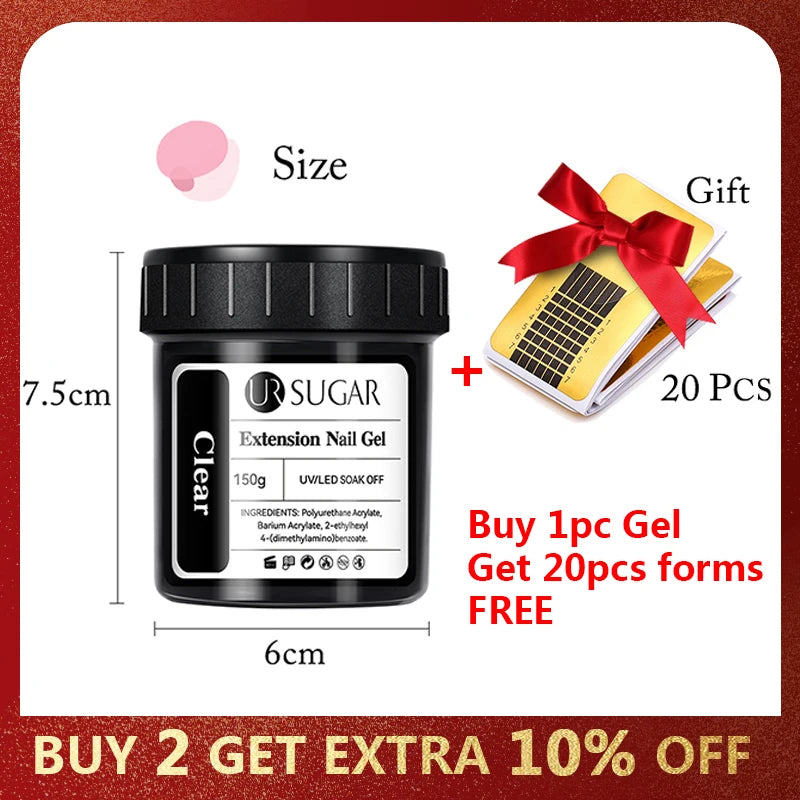 UR SUGAR 150g Extension French Acrylic Gel Soak Off UV LED Camouflage