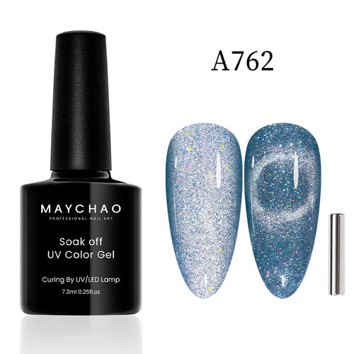 MAYCHAO 12ML Cat Eye Gel Nail Polish With Magnet Soak off UV