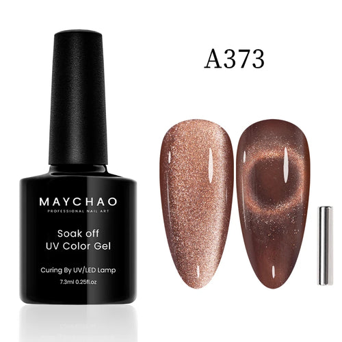 MAYCHAO 12ML Cat Eye Gel Nail Polish With Magnet Soak off UV