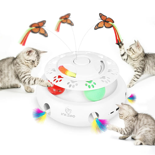 INKZOO Cat Toys, Interactive Cat Toys for Indoor Cats,  Smart