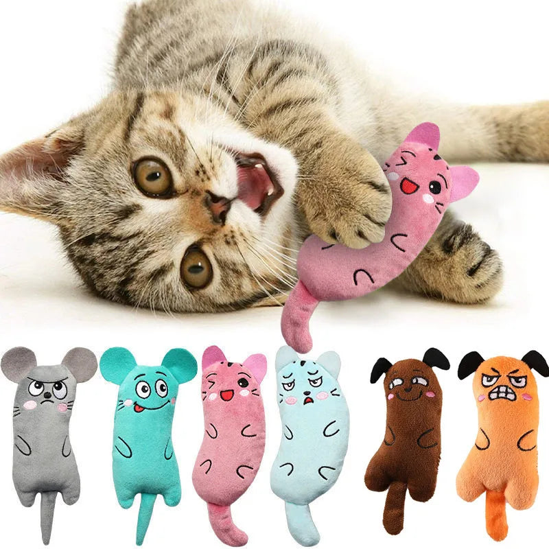 Cute Cat Toys Funny Interactive Plush Cat Toy Mini Teeth Grinding