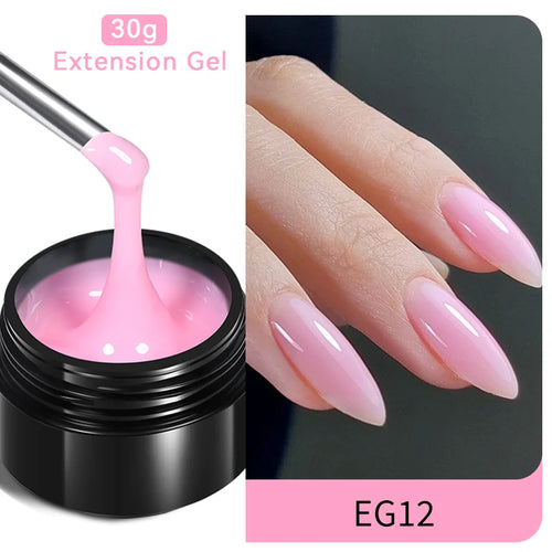 BORN PRETTY 30ml Milky White Hard Gel Jelly Nail Extension Gel Nail