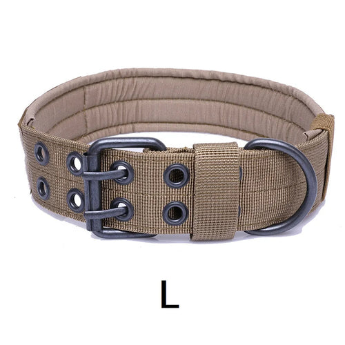 Durable Tactical Dog Collar Adjustable Pet Collar Medium Large Dog