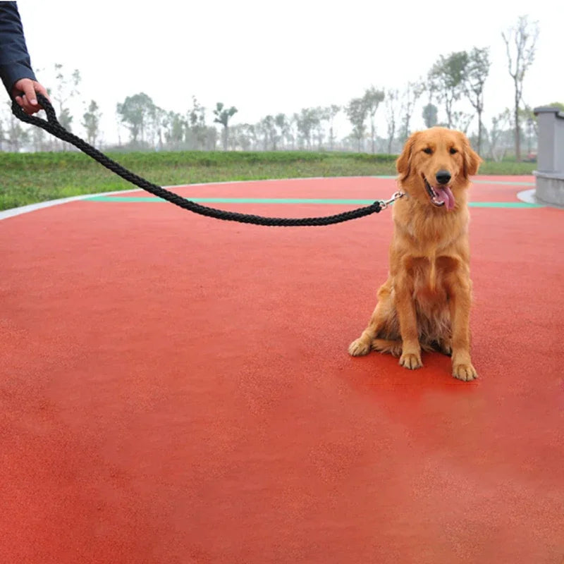 Large Dog Leash Traction Rope with Heavy Duty Buckle Hand-knitted