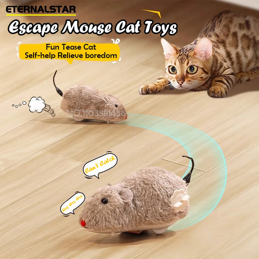 Cat Toys Clockwork Simulation Mouse No Batteries Durable Indoor Cat