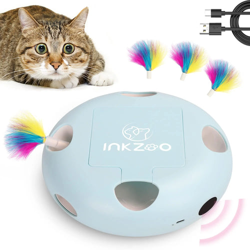 INKZOO Cat Toys, Interactive Cat Toys for Indoor Cats,  Smart