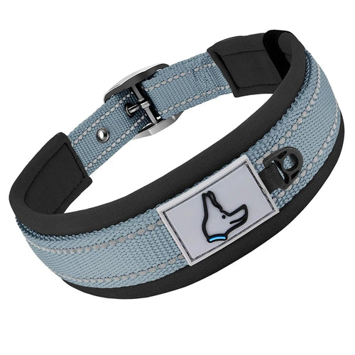 Padded Dog Collars for small Medium large Dogs Reflective Wide Pet