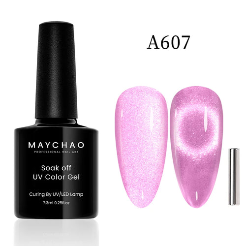 MAYCHAO 12ML Cat Eye Gel Nail Polish With Magnet Soak off UV