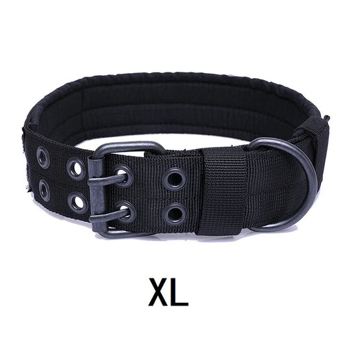 Durable Tactical Dog Collar Adjustable Pet Collar Medium Large Dog