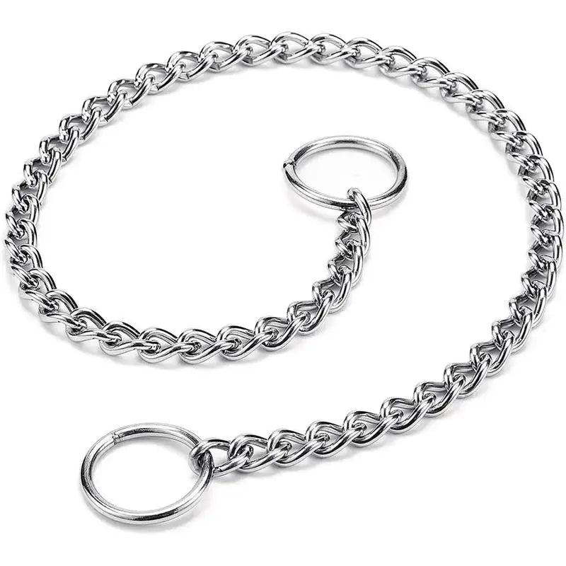 4 Size Stainless Steel Slip Chain Collar for Dog Adjustable Pet