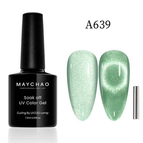 MAYCHAO 12ML Cat Eye Gel Nail Polish With Magnet Soak off UV