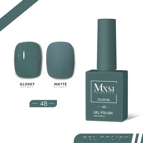 Mxsi 15ml Gel Nail Polish Neon Brown Royal Blue Red Green Pastal Nude