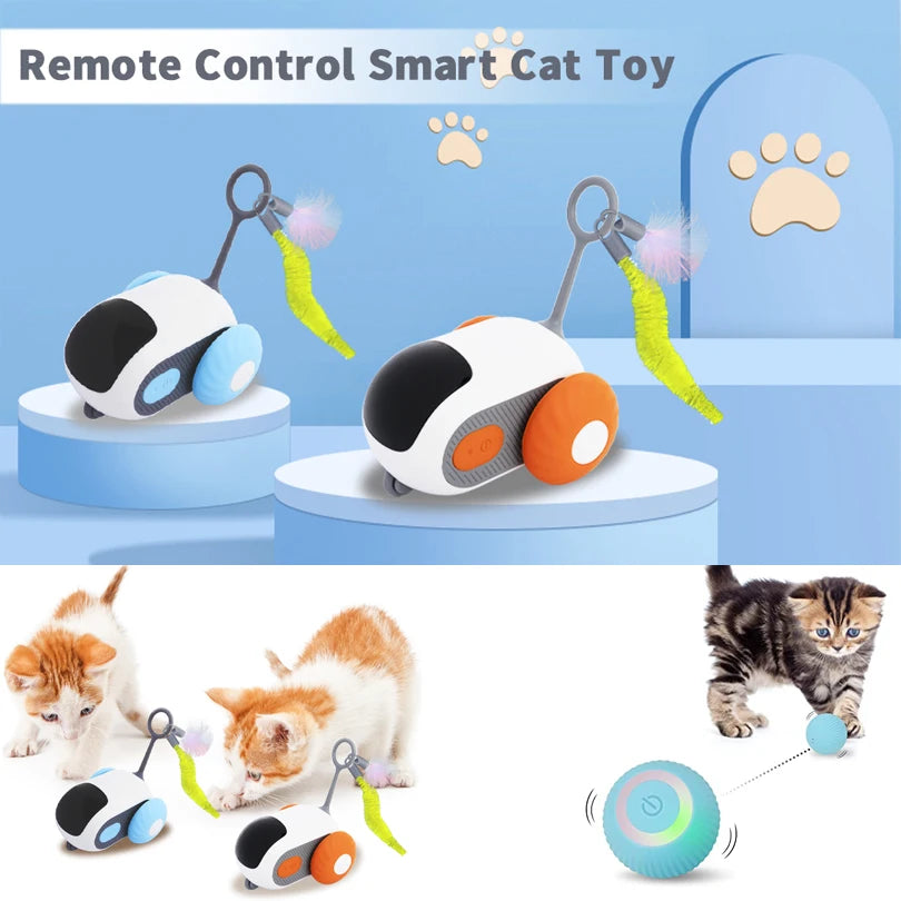 Cat Smart Interactive Car Toy Pet Gravity Automatic Moving Remote