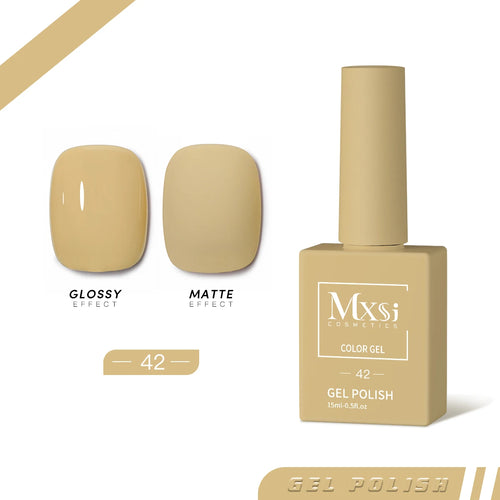 Mxsi 15ml Gel Nail Polish Neon Brown Royal Blue Red Green Pastal Nude