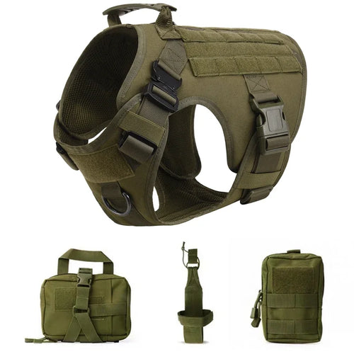 Military Large Dog Harness Pet German Shepherd K9 Malinois Training