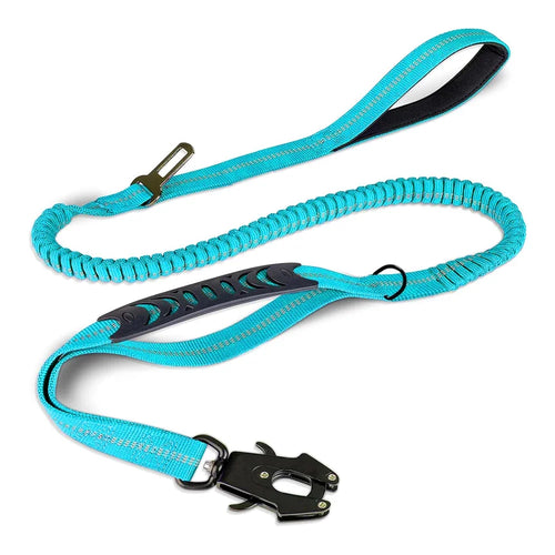 Reflective Shock Absorbing Pet Leashes with Car Seatbelt for Large