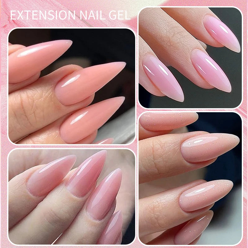 BORN PRETTY 30ml Milky White Hard Gel Jelly Nail Extension Gel Nail