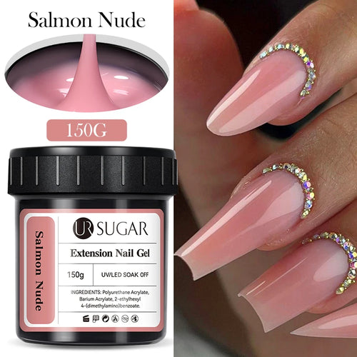 UR SUGAR 150g Jelly Gel Nail Extension Gel Milky White Nude Pink Fast