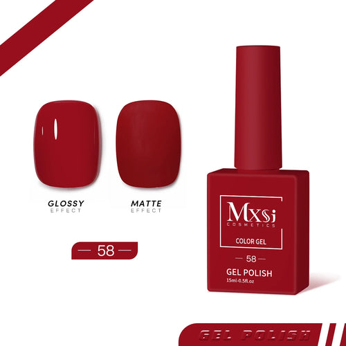 Mxsi 15ml Gel Nail Polish Neon Brown Royal Blue Red Green Pastal Nude