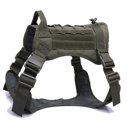 Tactical Dog Harness Leash Collar for Medium Large Dogs Military Pet