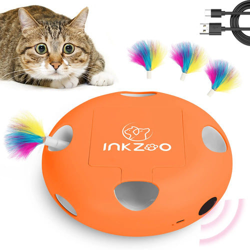 INKZOO Cat Toys, Interactive Cat Toys for Indoor Cats,  Smart