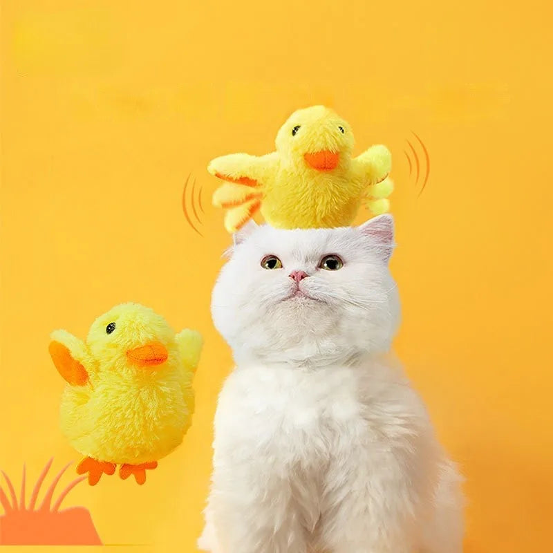 Flapping Duck Cat Toys Interactive Electric Bird Toys Washable Cat