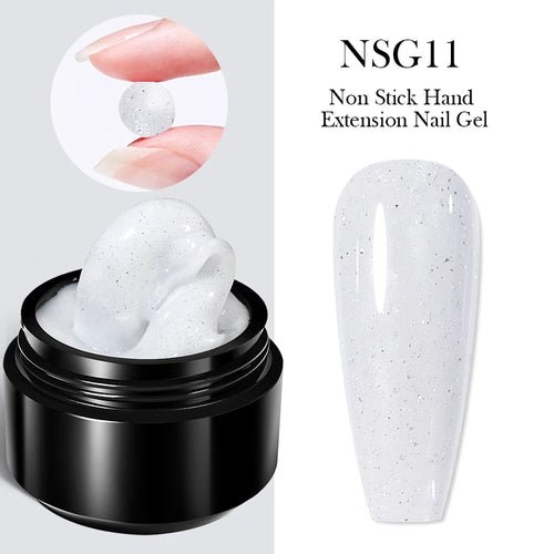 BORN PRETTY Jelly Nude Pink Non Stick Hand Solid Extension Nail Gel