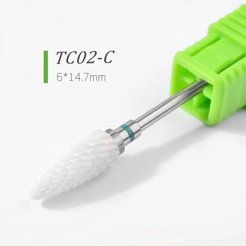 Ceramic Nail Drill Bits Milling Cutter Nail Files Grinding Head