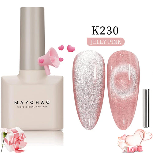 MAYCHAO 12ML Cat Eye Gel Nail Polish With Magnet Soak off UV