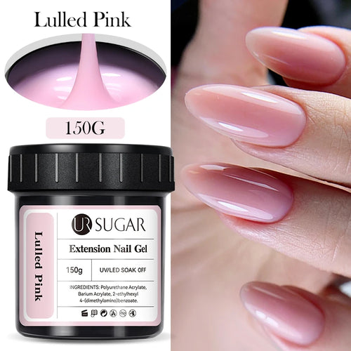 UR SUGAR 150g Jelly Gel Nail Extension Gel Milky White Nude Pink Fast