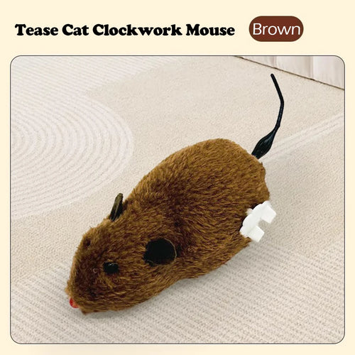 Cat Toys Clockwork Simulation Mouse No Batteries Durable Indoor Cat