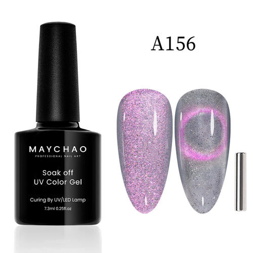 MAYCHAO 12ML Cat Eye Gel Nail Polish With Magnet Soak off UV