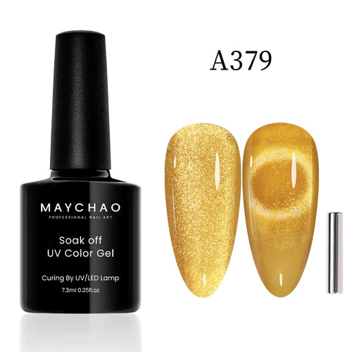 MAYCHAO 12ML Cat Eye Gel Nail Polish With Magnet Soak off UV