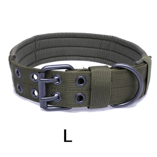 Durable Tactical Dog Collar Adjustable Pet Collar Medium Large Dog