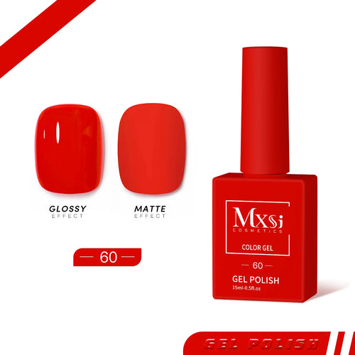 Mxsi 15ml Gel Nail Polish Neon Brown Royal Blue Red Green Pastal Nude