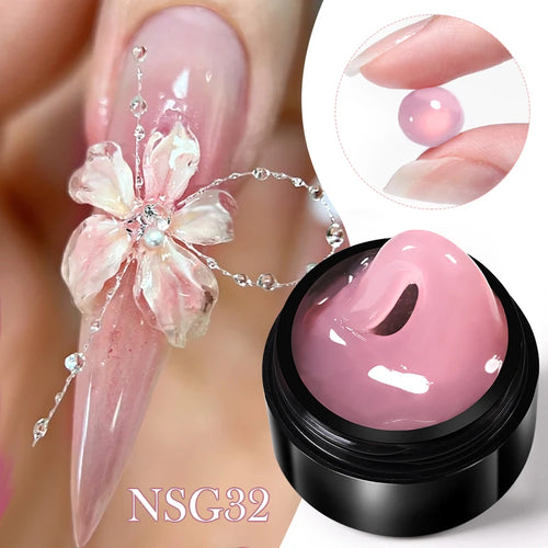 BORN PRETTY 15ml Clear Non Stick Hand Extension Gel Nail Polish for 3D